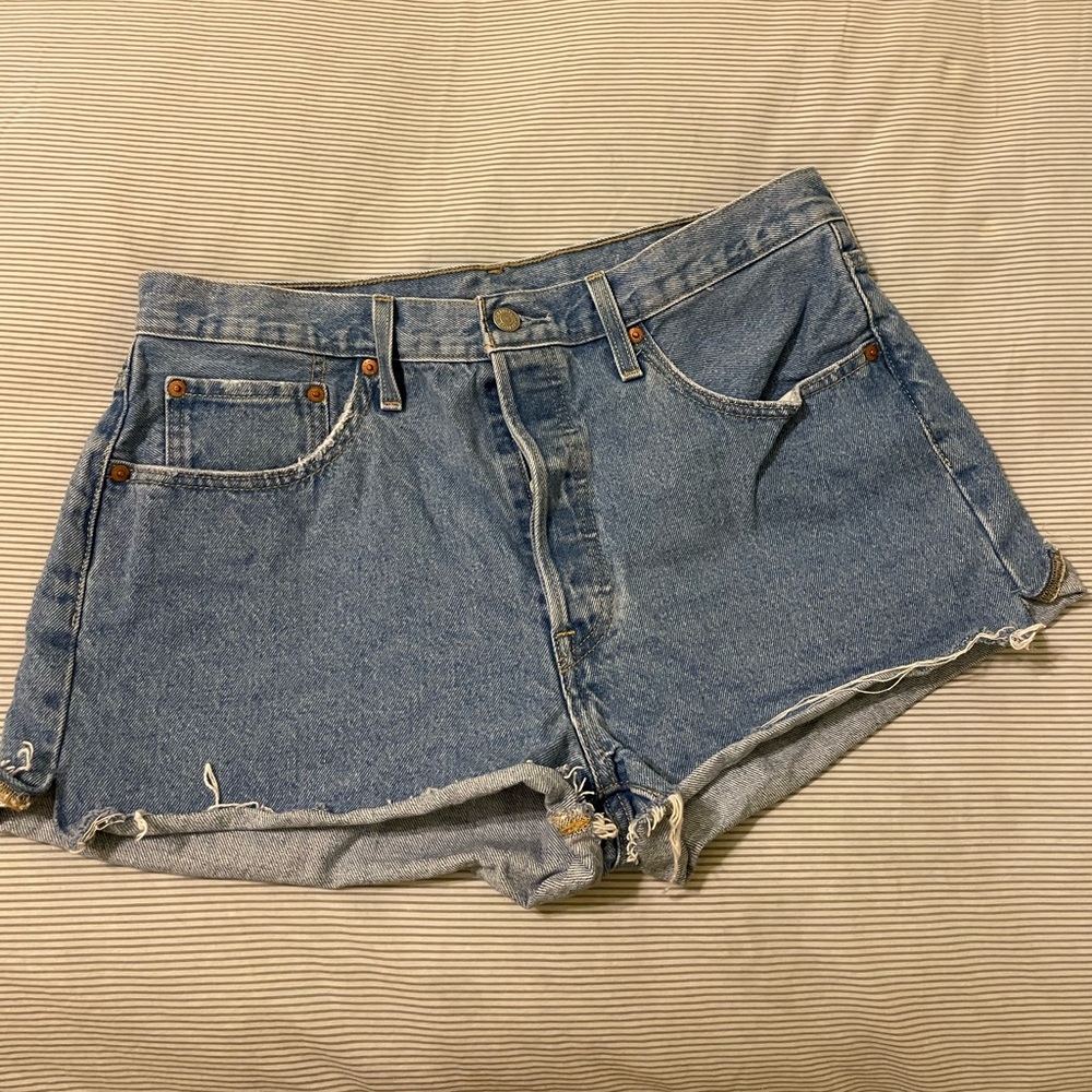 Levi’s 501 High Waisted Denim Shorts